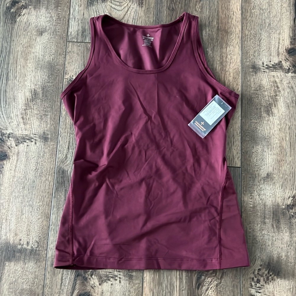 NWT Tommie Copper Womens Lower Back Support Tank Wine Size 2XL - Picture 7 of 13